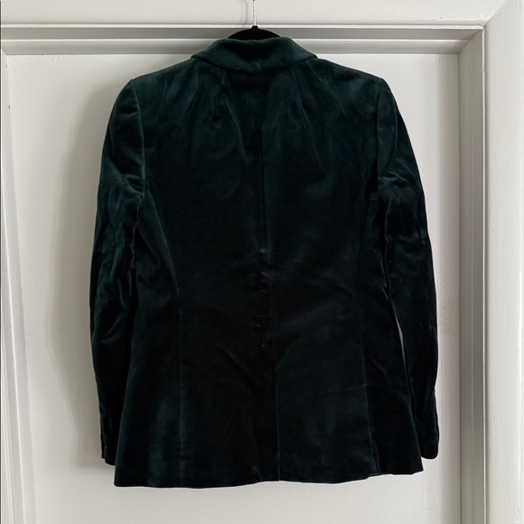 J. Crew Dark Green Velvet Blazer - Picture 5 of 5